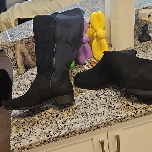 Torrid Black Over-the-Knee Boots Sleek Suede Style - Picture 9 of 9